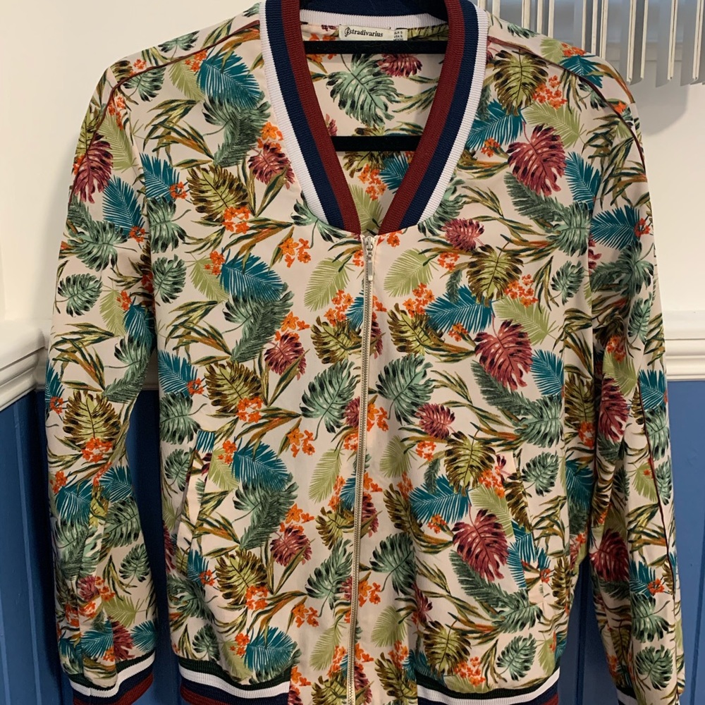 Tropical bomber jacket